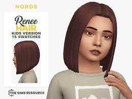 renee a sims 4 cc hair for kids