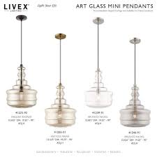 Livex Lighting Art Glass Mini Pendants