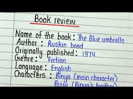 book review writing how to write a