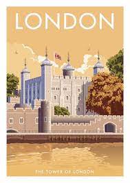 london travel poster giclée art print