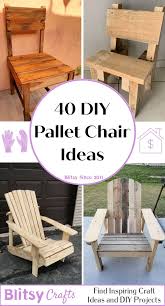 40 free diy wood pallet chair plans and