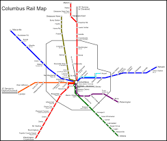 Potential Columbus Commuter Rail Map Xing Columbus