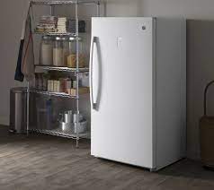 Refrigerators themselves usually don't have a ton of freezer space, so it is often necessary to get an upright freezer for your extra frozen goods like. Ge 17 3 Cu Ft Frost Free Upright Freezer White Fuf17dlrww Best Buy