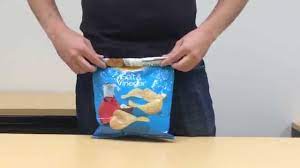How To Seal A Bag Of Chips Without Using A Bag Clip - YouTube