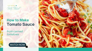 make tomato sauce with canned tomatoes