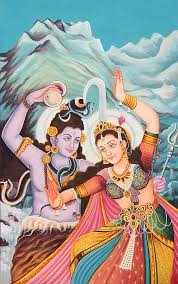 ash smeared lord shiva dancing with