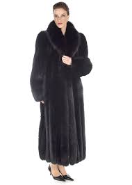 Fox Fur Coat Black Fox Fur Coat Full