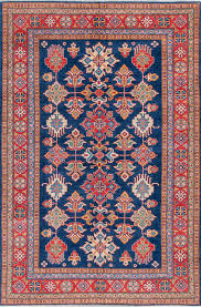 afghan kazak blue rectangle 7x10 ft