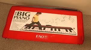 fao schwarz big piano dance mat with