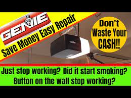 why my genie garage door opener is not