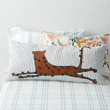 Cheeky Cheetah Kids Lumbar Throw Pillow