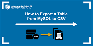 mysql export a mysql table to csv file