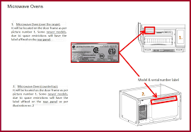 The oven relies on a temperature sensor to tell it when the oven is cool enough to unlock the door. Help Library Locate Model And Serial Numbers On Lg Microwave Oven Lg Canada