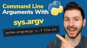 command line arguments using sys argv