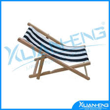 Outdoor Sling Chair W Navy Stripe