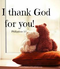 Image result for "I thank God for you"