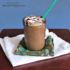 mocha frappuccino around my family table