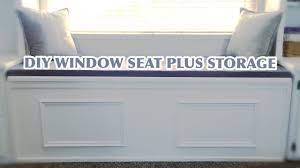 Window Bench Seat with Large Built-In Storage - YouTube