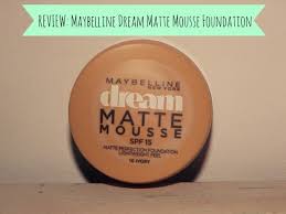 maybelline dream matte mousse foundation