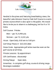 Golf | Lake Almanor Country Club