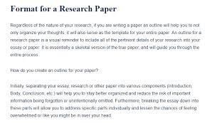 Various topics & citation styles! Format For A Research Paper A Research Guide For Students