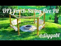 You can swing and feel the warmth of the flames as you soak in the natural ambiance. Diy Porch Swing Fire Pit Youtube