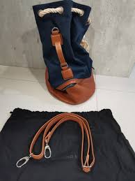 leather duffle rm bucket bag