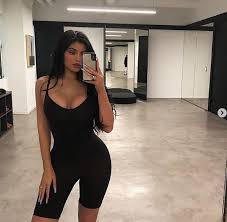 The model and television personality reached fame by appearing on the reality tv show keeping up with the kardashians. Kylie Jenner Black Bodysuit Dress Autumn Winter 2020 On Sassy Daily Kylie Jenner Black Kylie Jenner Body Kylie Jenner Outfits