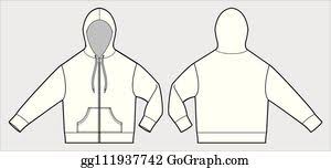 Hoodie drawing it is drawn that way due to the thinness of the middle. Royalty Free Hoodie Template Clip Art Gograph
