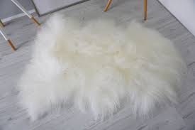 single large icelandic sheepskin rug
