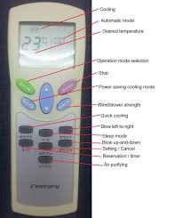 Which button name and how it work.like on and off button, se. English Guide To Korean Air Conditioner Remote Controls