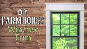 diy farmhouse interior window trim