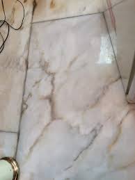 marble floor humidity stain removal