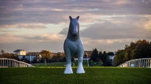 horse sculptures trot in to boost