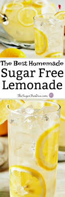 sugar free homemade lemonade