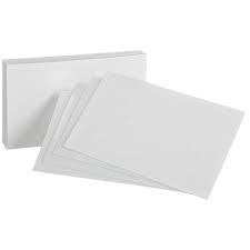 Oxford 3x5 Blank Index Cards 100 Count Walmart Com