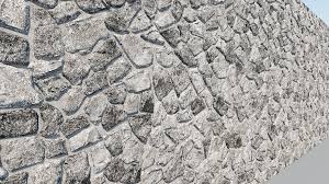 Natural Grey Granite Stone Wall Texture