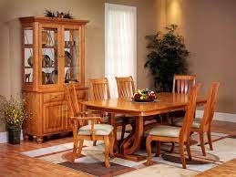Amish oak treasures in otsego, mi, offers wooden dining room furniture sets including dining tables, chairs, curio cabinets, cupboards, and hutches. Oak Furniture Dining Tables Countryside Amish Furniture
