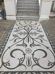 multicolor matt mosaic stone flooring