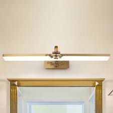 Delicate Design Antique Brass Linear Vanity Light 8 10 12w 3000 4000 6000k Acrylic Shade Vanity Lights For Dressing Room Bathroom Bedroom Beautifulhalo Com