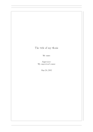 Margins Centered Title Page In Twoside Report Tex Latex Stack
