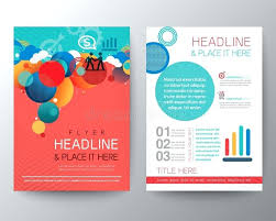 Graphic Design Brochure Template Download Abstract Circle Flyer