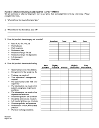 Confidential Employee Exit Interview Form Free Download