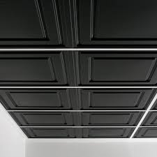 So, the slabs completely cover the room in some places. Ceilume Stratford Feather Light Black 2 Ft X 4 Ft Lay In Ceiling Panel Case Of 10 V1 Str 24bko 10 The Home Depot