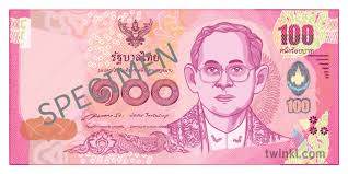 One baht is worth approximately four cents in australian dollars, with an average meal costing around 150. 100 Baht Note Thailand Money Currency Ks1 Illustration Twinkl