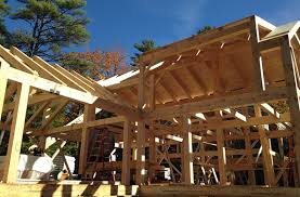 timber frame cape in blue hill me