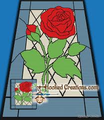 Stained Glass Rose Tss Tunisian Simple