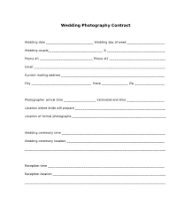 Photography Contract Templates Doc Free Premium Template For Events