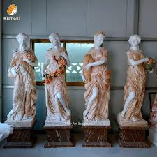 Red Marble Garden Statues Mlms 057
