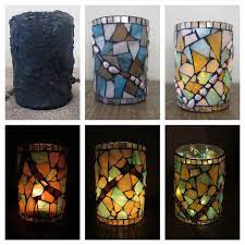 Diy Mosaic Candle Holder Project
